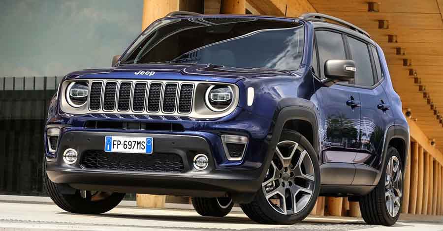 2019-es Jeep Renegade elölről